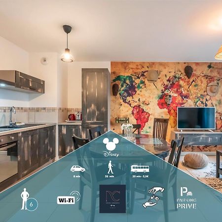 *Disneyland-Paris* 6Pers, Netflix, Wifi, Parking Montevrain Luaran gambar